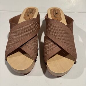 Jax & Bard Libby Hill Solid Wood Heel  Slippers Size 42